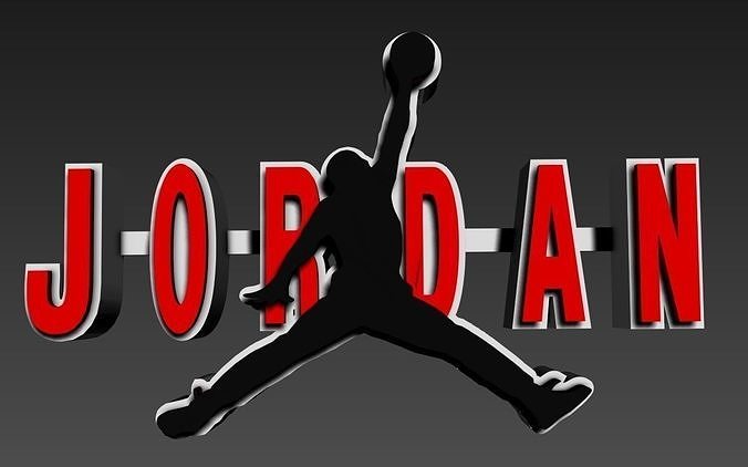air Jordan logo Nike panier sport décoration Michael maison décor 3D print model - Mito3D