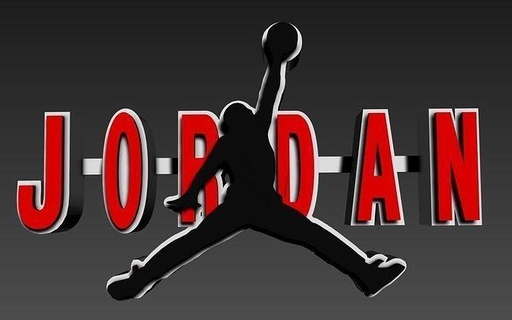 Luft Jordanien Logo Nike Korb Sport Dekorationbn Michael Haus Dekor 3d print model - Mito3D