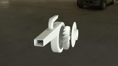 air laboureur vide 3d imprimable diy turbine électronique entretien réparer outils équipement mécanicien ventilateur nettoyeur do it artisanat main loisir 3d print model - Mito3D