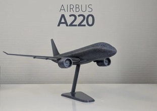 aerobús a220 avión viaje aeronave línea transporte aeropuerto juegos juguetes tablero 3d print model - Mito3D