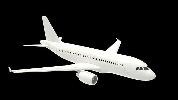 airbus a319 aircraft jet airplane commercial passenger plane airliner generation neo catia keyshot a320 ceo 3d variant engine science engineering 3D print model - Mito3D