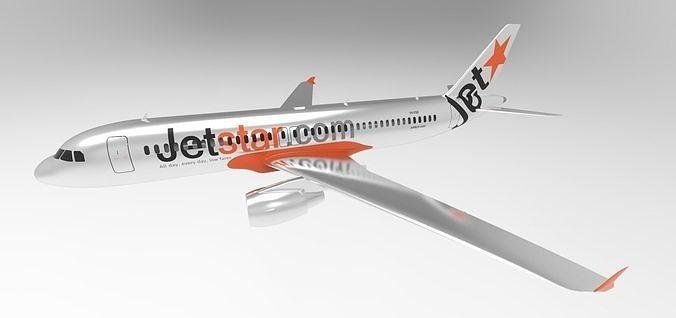 airbus a320 3dprint stlfile aircraft airplane commercial plane jet air hobby diy 3d print model - Mito3D