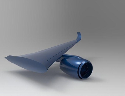 airbus a350 wing aircraft jet airplane airliner commercial plane 1000 900 800 civil passenger 3d catia keyshot aviation science engineering 3d print model - Mito3D
