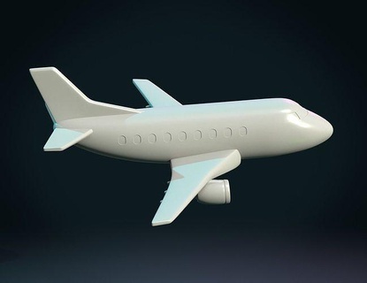 avión aire vehículo alas aeronave fuerza Aerea aerolínea Arte esculturas línea 3d print model - Mito3D
