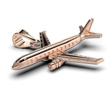 airplane airbus pendant jewelry gold silver printable plane jet stewardess medalion fashion aircraft pendants aviation aeroplane boeing sky airliner 3d print model - Mito3D