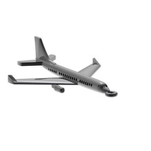 avión colgante pendiente llavero 3d 3dprint joya oro joyero joyería 3dairplane plata diseñador colgantes 3d print model - Mito3D