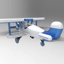 airplane toy cartoon games-toys flight technology vehicle flying games toys 3d print model - Mito3D