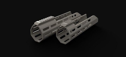 airsoft legado arma cibernética mcx protetor mão mlok passatempo faça 3d print model - Mito3D