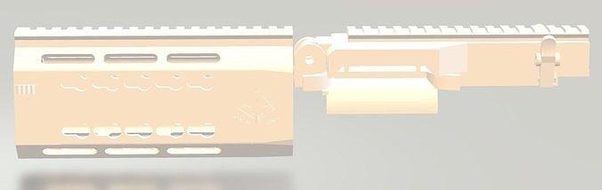 airsoft m4 würger umwandlung kit adapter lmg hobby diy 3d print model - Mito3D