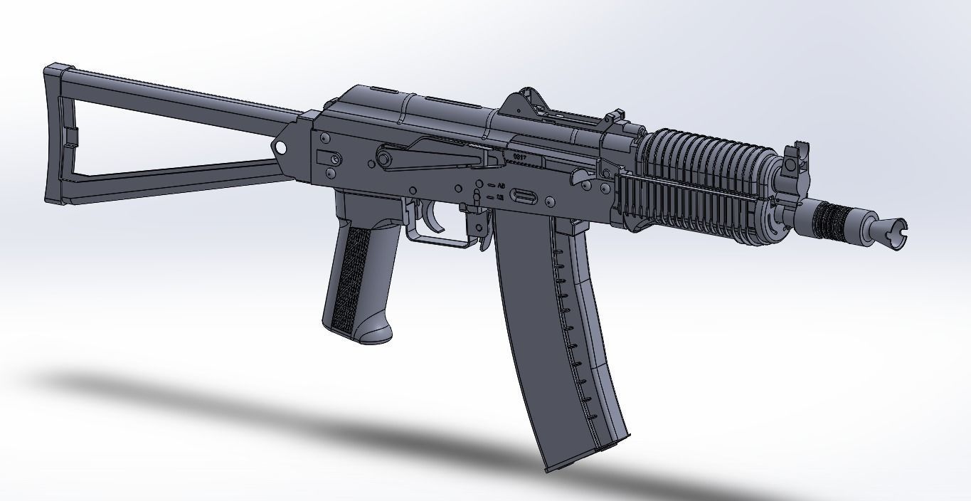 airsoft vfc aks 74u modelo caixa velocidade is incluído kls kalashnikov dboys arma fogo assalto rifle russo passatempo faça 3D print model - Mito3D