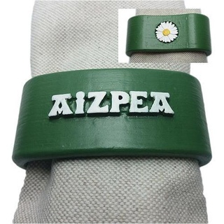 aizpea 3d napkin ring daisy personalized names customizable house kitchen dining 3d print model - Mito3D
