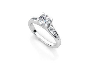 aj-010 el platino la joyería de lujo compromiso boda gem anillo diamante sterling brillante oro blanco los anillos 3d print model - Mito3D