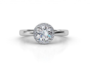 aj-021 jewelry engagement luxury wedding printable jewel white diamond ring sterling jewellery platinum brilliant rings 3d print model - Mito3D