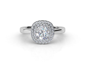 aj-024 jewelry gold wedding engagement printable brilliant diamond ring platinum sterling luxury brillant precious rings 3d print model - Mito3D