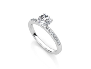 aj-02 platinum jewelry luxury engagement diamond ring printable brilliant wedding gold gem brillant white sterling rings 3d print model - Mito3D