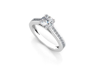 aj-08 Schmuck gold Mode-ring Platin bedruckbar ist Silber genial Diamant-ring sterling Luxus engagement ring brillant Ringe 3d print model - Mito3D