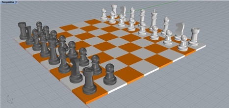ajedrez orange chess board toys lego play game games 3d print model - Mito3D