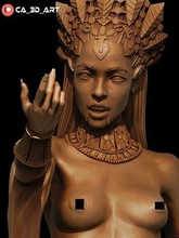 akasha nsfw 3d yazdır öldü aliyah lanetli kraliçe film kadın aksiyon figürü s3dprinting heykel vampir kan vampirella benzerlik seksi sanat heykeller sfw 3d print model - Mito3D