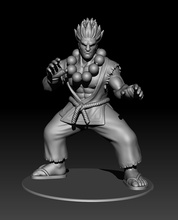 akuma rue combattant tekken jeu combat arcade rage impression imprimable héros humain homme mal jeux jouets 3d print model - Mito3D