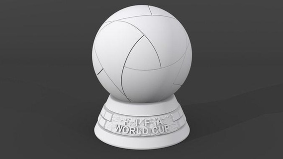 rihla tazza palla base calcio alrichla scultura giocattolo figurina stampabile 3dprint Fai passatempo gli sport fifa Coppa Mondo Qatar arte sculture 3d print model - Mito3D
