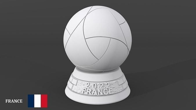 al rihla cup - france version ball base soccer football fifa world worldcup alrihla sport qatar adidas sculpture toys figurines decor art sculptures 3D print model - Mito3D