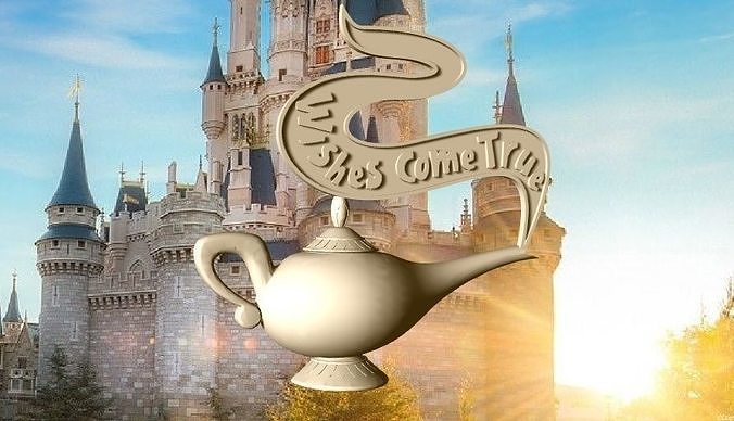 Aladdin lampe vœux viens vrai disney Lampara Mickey maison décor 3D print model - Mito3D