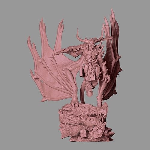 alastor statue of demon arcstudios warhammer 40k warhammer40k wargaming wargame warhammer40000 boardgame miniatures figurines inquisitor gregor ordo xenos puritan inquisition cyborg sci fi art sculptures 3D print model - Mito3D