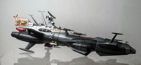 albator arcadie 1978 capitan harlock assemblée trousse vaisseau spatial dessin animé manga starfighter pirate jeux jouets 3d print model - Mito3D