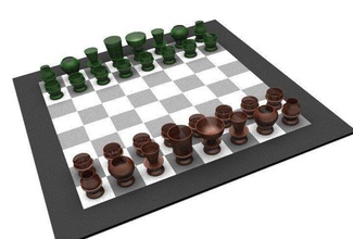 alco Schach druckbar Spiele-Spielzeug Schachmatt Spiel board Spiele - Spielzeug drucken Spiele, Brett-Spiele 3d print model - Mito3D