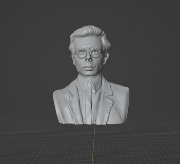 aldous Huxley ingilizce yazar filozof steinbeck Hume Beckett sevinç romancı dramatist kısa hikaye tiyatro yönetmen şair Sanat heykeller 3d print model - Mito3D