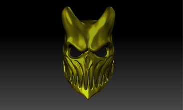 alex furchtbar maske kind of dunkelheit abonnieren wimperntusche kunst skulpturen 3d print model - Mito3D