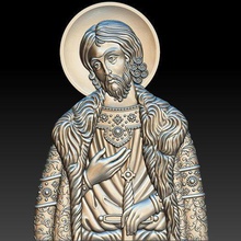 alexander nevskiy icon jewelry basrelief sculpture zbrush holly other 3d print model - Mito3D