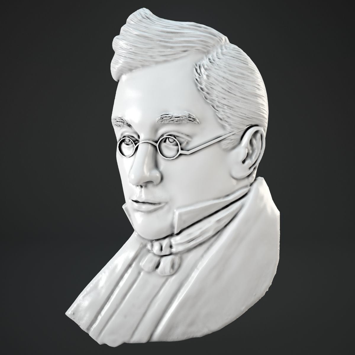 alexander Sergejewitsch griboyedov Kunst Russisch Schriftsteller Autor Literatur bas 3d cnc - Fräsen bas-relief die Erleichterung relievo lag person Gesicht fretwork thread carving andere 3D print model - Mito3D