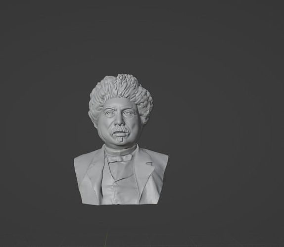 alexandre Dumas Alexandria Französisch Schriftsteller thecountofmontecristo Monte Christo Musketiere balzac Victor Hugo honoredebalzac Weihnachtslieder Kunst Skulpturen 3D print model - Mito3D