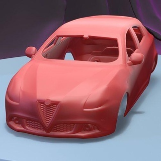 alfa Romeo Giulietta 2016 imprimable corps voiture fente scalextric tamiya rc miniz contrôle robot d'exploration ninco Kyosho scx axial Jeux jouets Jeu accessoires 3d print model - Mito3D