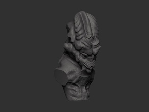 alian fracasso criatura nom estrangeiro imprimível futuro scifi espaço Ciência sci fi personagem engagem anatomia arte esculturas 3d print model - Mito3D