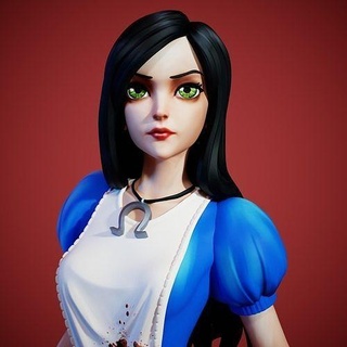 alice madness returns woman girl halloween character female human game games art toys 3d print model - Mito3D