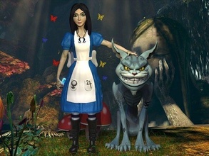 alice madness returns magic woman sculpture game wonderland cheshire statue games toys 3d print model - Mito3D