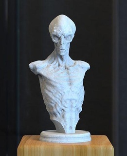 extraterrestre fantasía criatura monstruo ciencia mueble OVNI Arte esculturas 3d print model - Mito3D