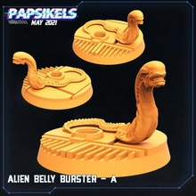 alien belly buster set scifi aliens 3dprint games tabletop collectables miniatures toys 3d print model - Mito3D