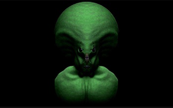 alien busto a arte ufo não identificado espaço o verde cabeça esculpir zbrush imprimir stl cachecol monstro do decoração brinquedo printable escultura esculturas 3d print model - Mito3D