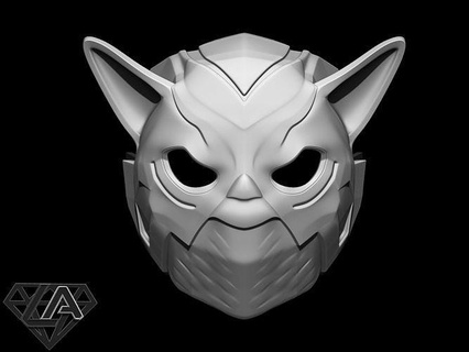 alien custom yoda 4 mask helmet airsoft cosplay warrior knight character fantasy creature armor scifi toys pokemon games game accessories 3d print model - Mito3D