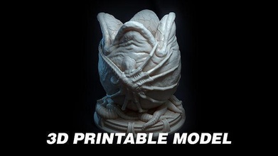 außerirdischer giger xenomorph 1979 scifi grusel ridleyscott platz kreatur außerirdisch stifthalter sci fi kunst skulpturen 3d print model - Mito3D