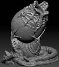 außerirdischer künstler stift halter unterstützung aliens avp sci fi wissenschaft platz scifi kreatur zukunft fiktion monster film kunst xeno xenomorph geiger hrgeiger 3d print model - Mito3D