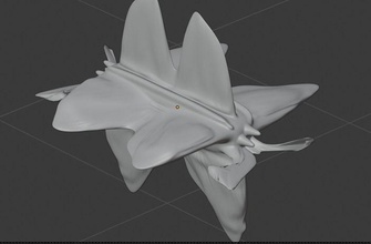 außerirdischer fisch geleitet köpfe grau cool kunst skulpturen 3d print model - Mito3D