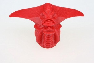 alien tête de la chaîne clé art un trousseau clés jouet les jouets sculptures 3d print model - Mito3D