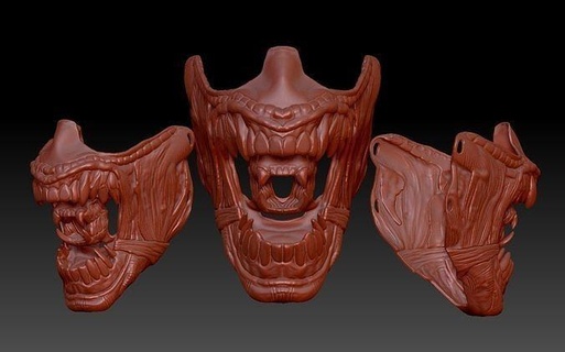 alien inspired face mask xenomorph giger hrgiger xeno aliens covid covid19 pandemic scifi facemask cosplay costume movie prop replica fashion 3d print model - Mito3D