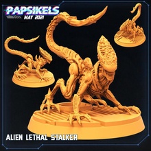 alien lethal stalker scifi aliens 3dprint games tabletop collectables miniatures toys 3d print model - Mito3D