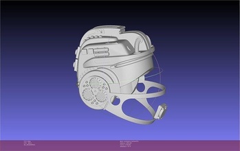 estrangeiro nostromo emergência capacete imprimível montagem 3d impressão réplica traje filme respirador espaço móvel scifi jogos brinquedos 3d print model - Mito3D