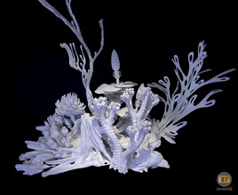 extraterrestre plante collection plantes artistique fantaisie art sculptures 3d print model - Mito3D